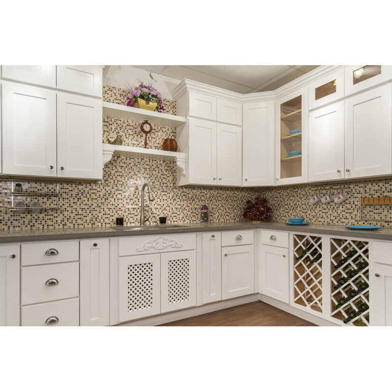 NGY Stone Cabinet White Shaker 30 X 12 Wall Cabinet Wayfair Ngy stone cabinet white shaker 30 x 12 wall cabinet wayfair